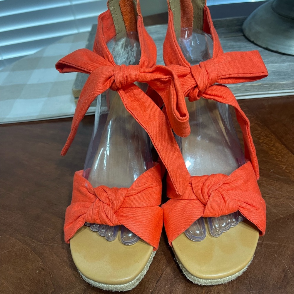 Ugg Yarrow Canvas Espadrille Wedge Sandals Shoes - Picture 3 of 10